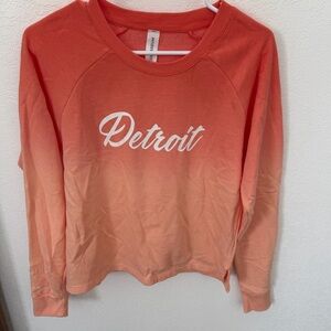Women's Orange Ombre Sweatshirt